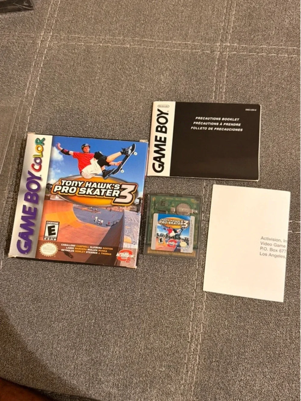 Tony Hawk Pro Skater 3 for Nintendo Gameboy Color